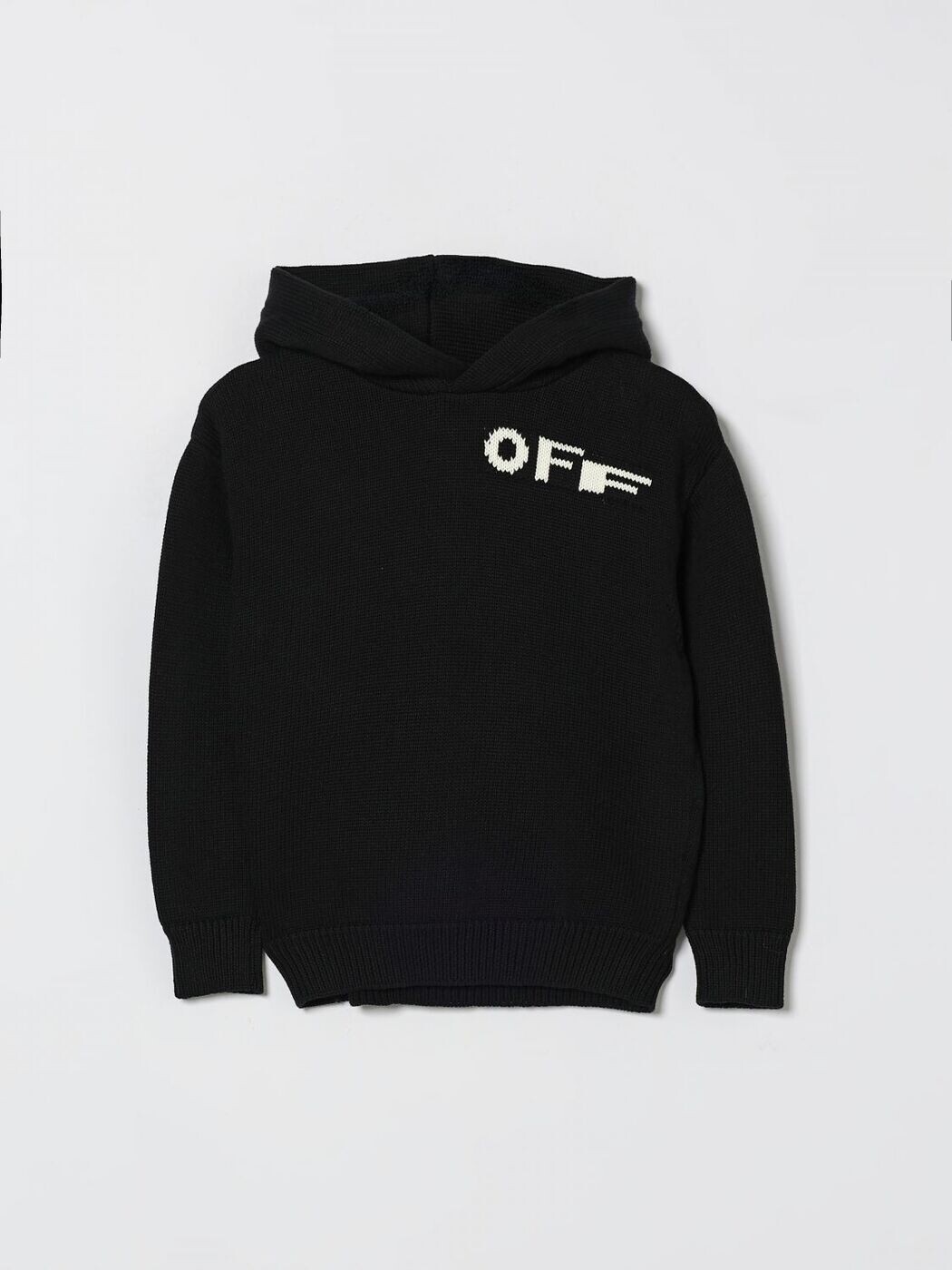 オフ ホワイト OFF-WHITE クルーネックジャンパー ニットウェア ボーイズ ブラック Crew neck jumpers 44BHU001S26K001 Black 関税 送料無料 2026SS gi｜BRANDSHOP「il Tesoro」 38,350円