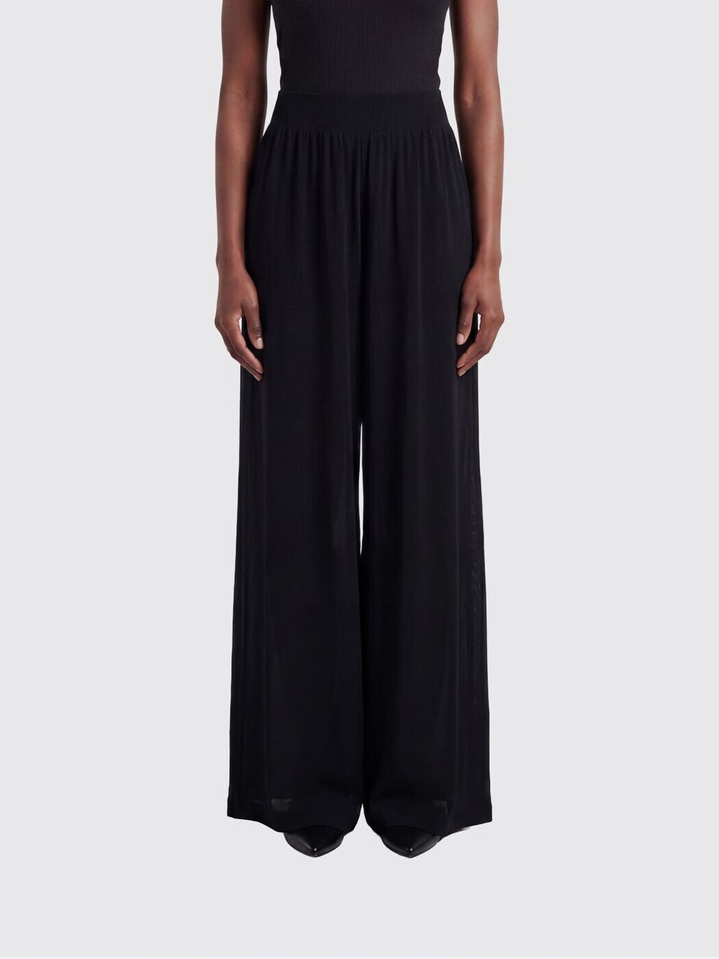 アライア ALAIA ズボン ズボン下 レディース 黒いこと Trousers AA9P1316K140C 関税 貨物輸送無料 2026SS gi