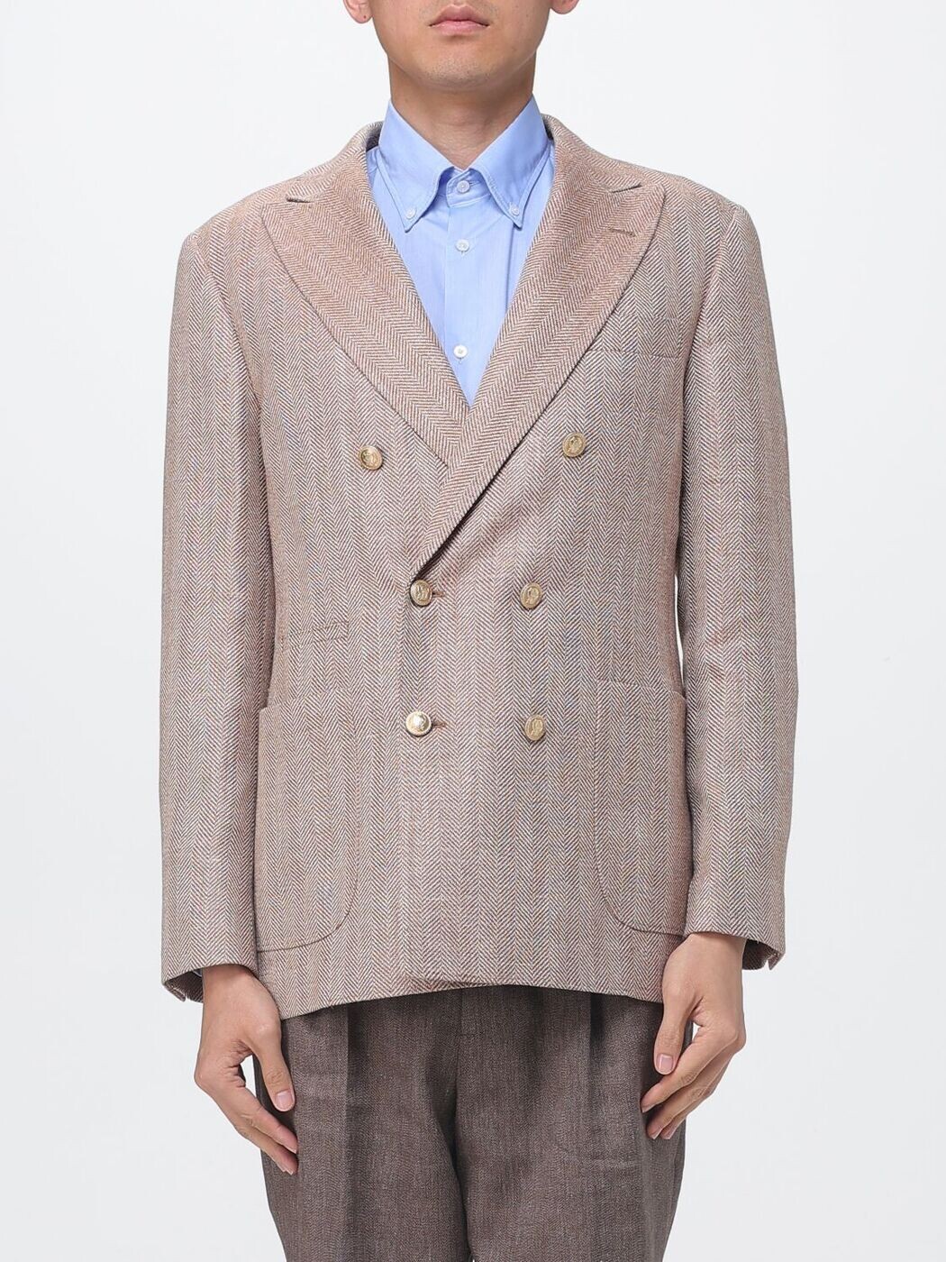 ブルネロ クチネリ BRUNELLO CUCINELLI 上衣 メンズ オレンジ色 Jackets MZ4077BBDG 関税 貨物輸送無料 2026SS gi