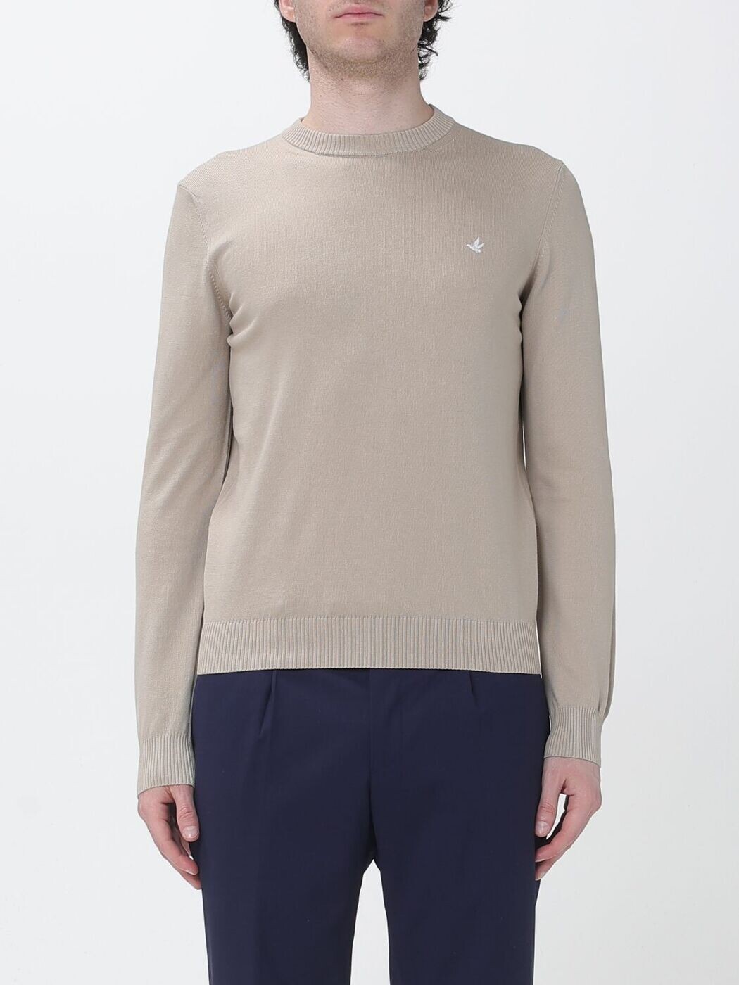 ブルックス活動の領域 BROOKSFIELD プルオーバー 編み物御召しもの メンズ Knitwear 203E.A031 Kaki 関税 貨物輸送無料 2026SS gi