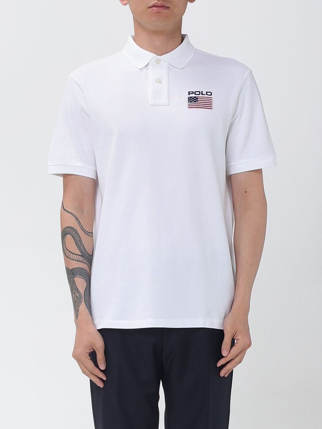 ポロ ラルフ 置き目レン POLO RALPH LAUREN スポーツシャツ メンズ 白いこと Polo shirts 710P05438 関税 貨物輸送無料 2026SS gi