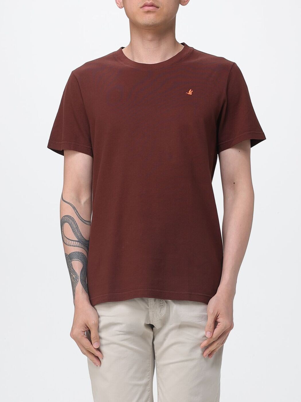 ブルックスフィールド BROOKSFIELD Tシャツ メンズ ブラウン T-shirts 200A.A001 Brown 関税 送料無料 2026SS gi|BRANDSHOP「il Tesoro」