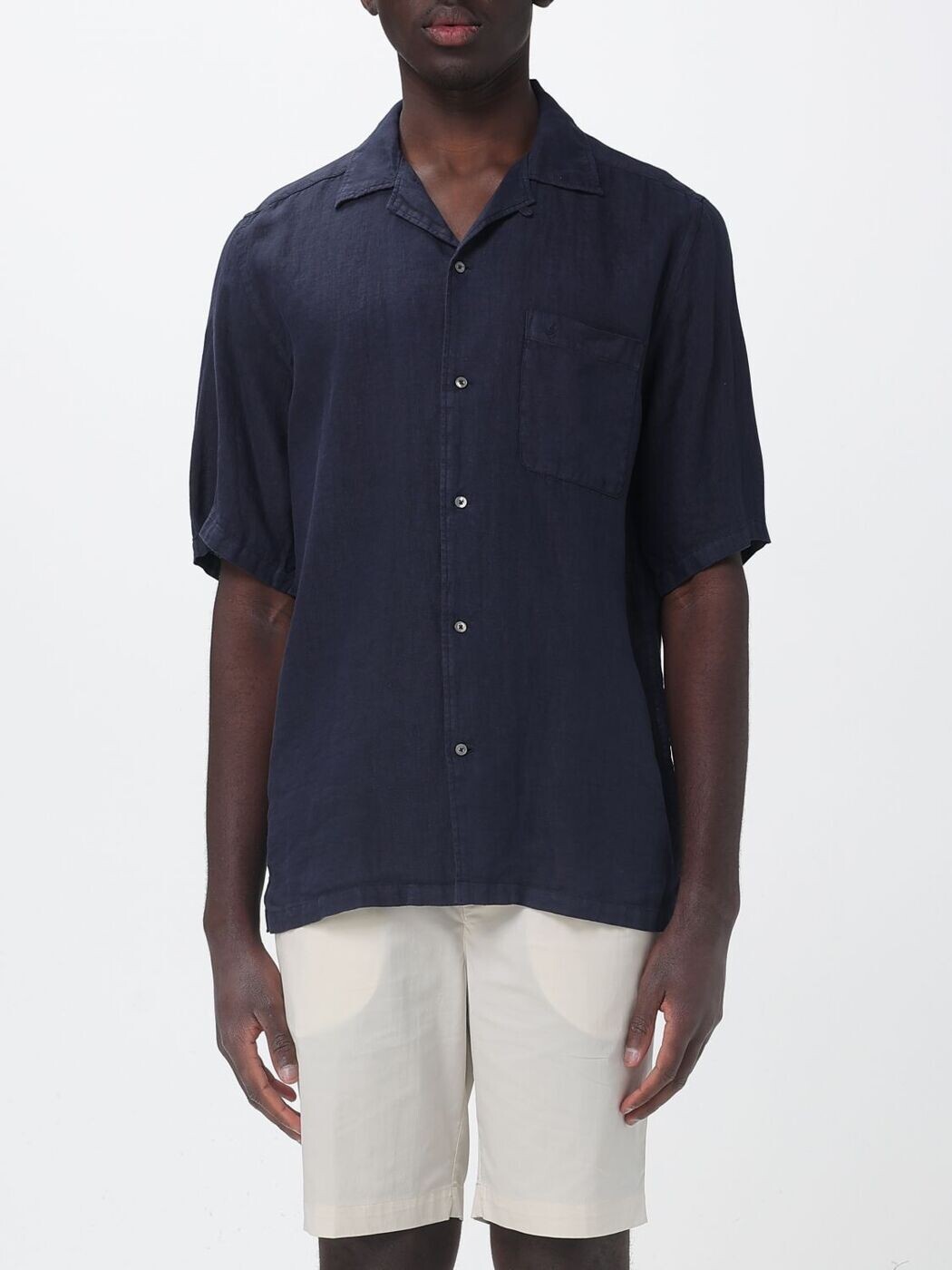 ブルックスフィールド BROOKSFIELD シャツ メンズ ネイビー Shirts 202B.S013 関税 送料無料 2026SS gi