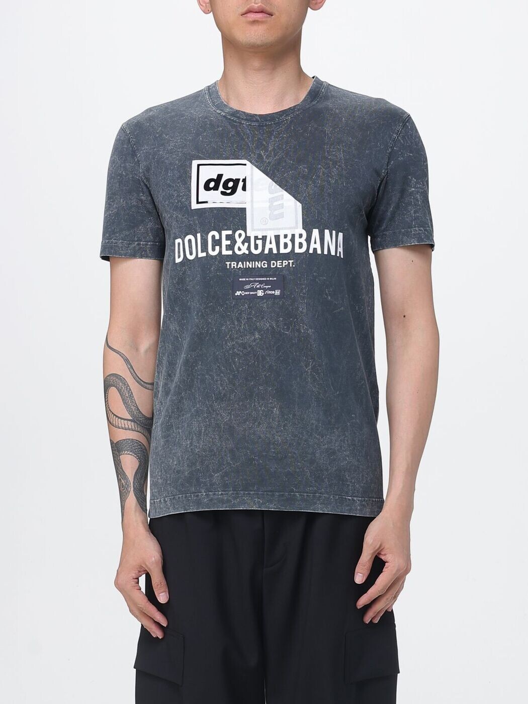 ドルチェ&ガッバーナ DOLCE&GABBANA Tシャツ メンズ ブラック T-shirts G8RN8TG7POI Black 関税 送料無料 2026SS gi|BRANDSHOP「il Tesoro」