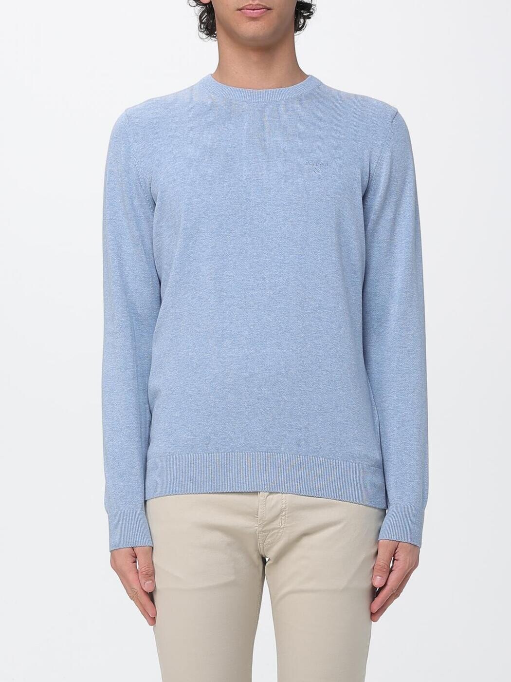 バブアー BARBOUR プルオーバー 編み物御召しもの メンズ Knitwear MKN0932 Blue 1 関税 貨物輸送無料 2026SS gi