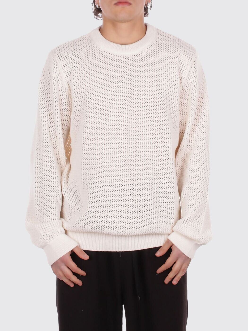 鉄道車両ハート形 ダブリューアイピー CARHARTT WIP プルオーバー 編み物御召しもの メンズ ベージュ Knitwear I036163 Cream 関税 貨物輸送無料 2026SS gi