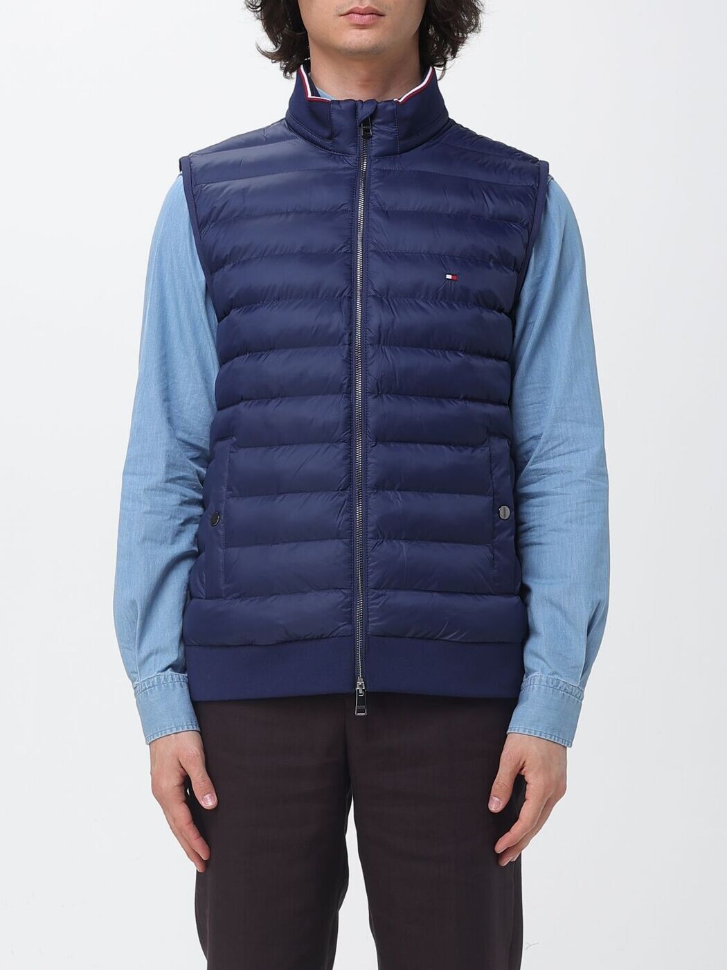 トミー ヒルフィガー TOMMY HILFIGER ジレ より良い メンズ 青碧 Vests MW0MW41441 関税 貨物輸送無料 2026SS gi