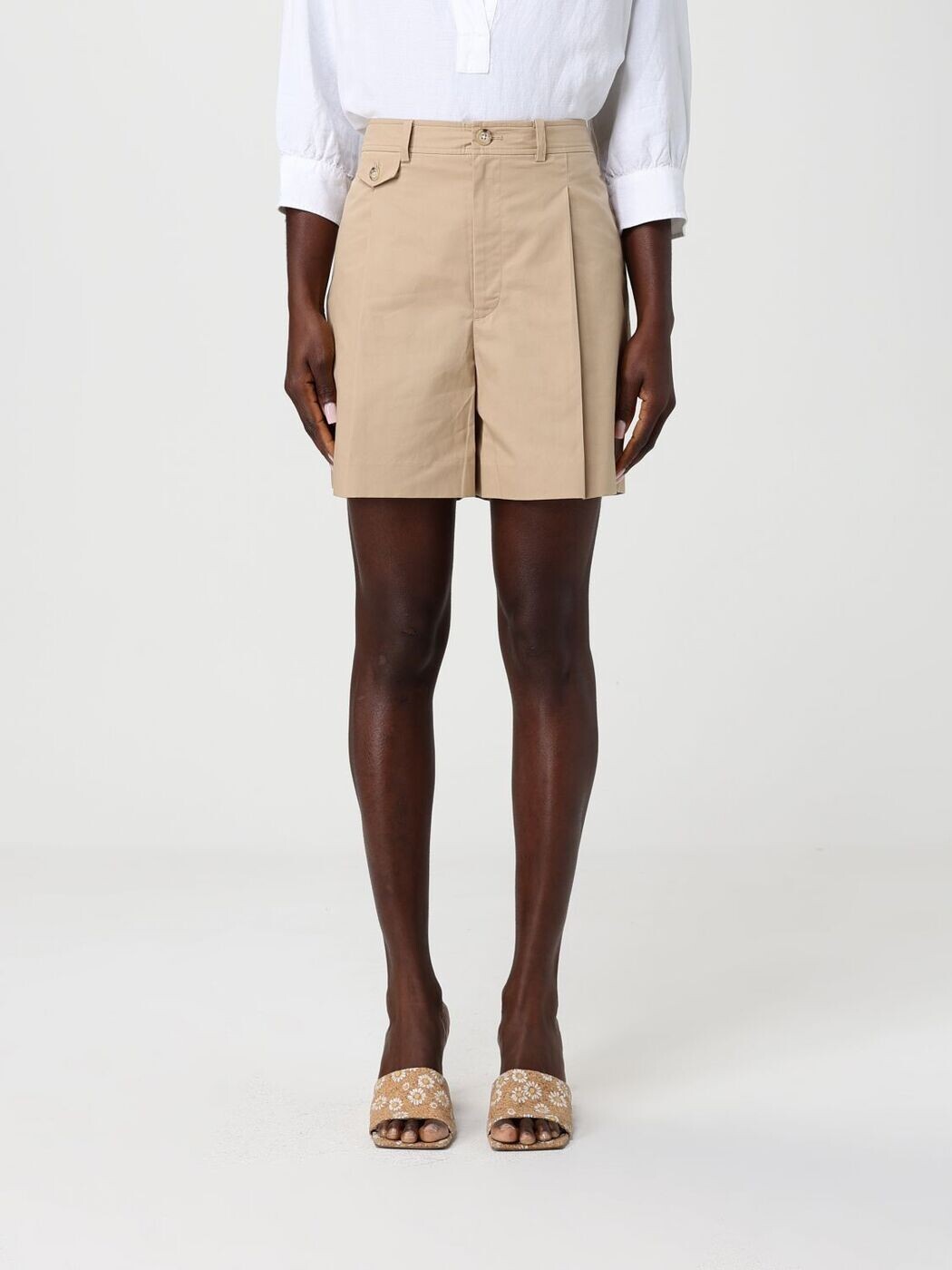 置き目レン ラルフ 置き目レン LAUREN RALPH LAUREN ジーンズさる股引き さる股引き レディース ベージュ Denim shorts 200P08852 関税 貨物輸送無料 2026SS gi