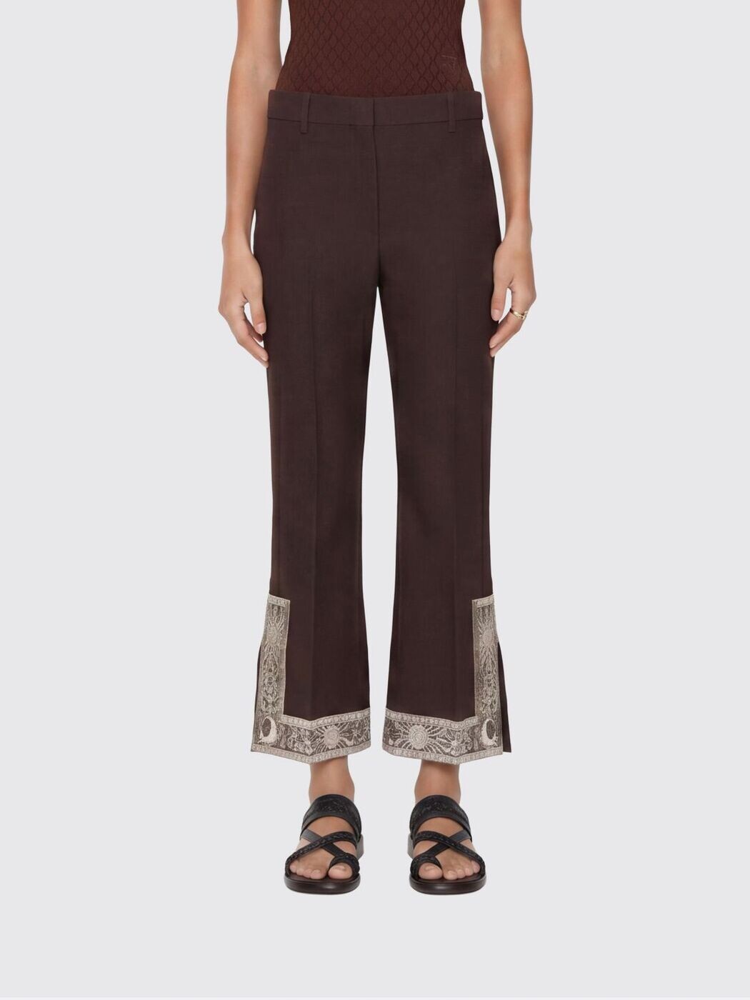 バーバリー BURBERRY ズボン ズボン下 レディース 赤銅色 Trousers 8123869 ~ 関税 貨物輸送無料 2026SS gi