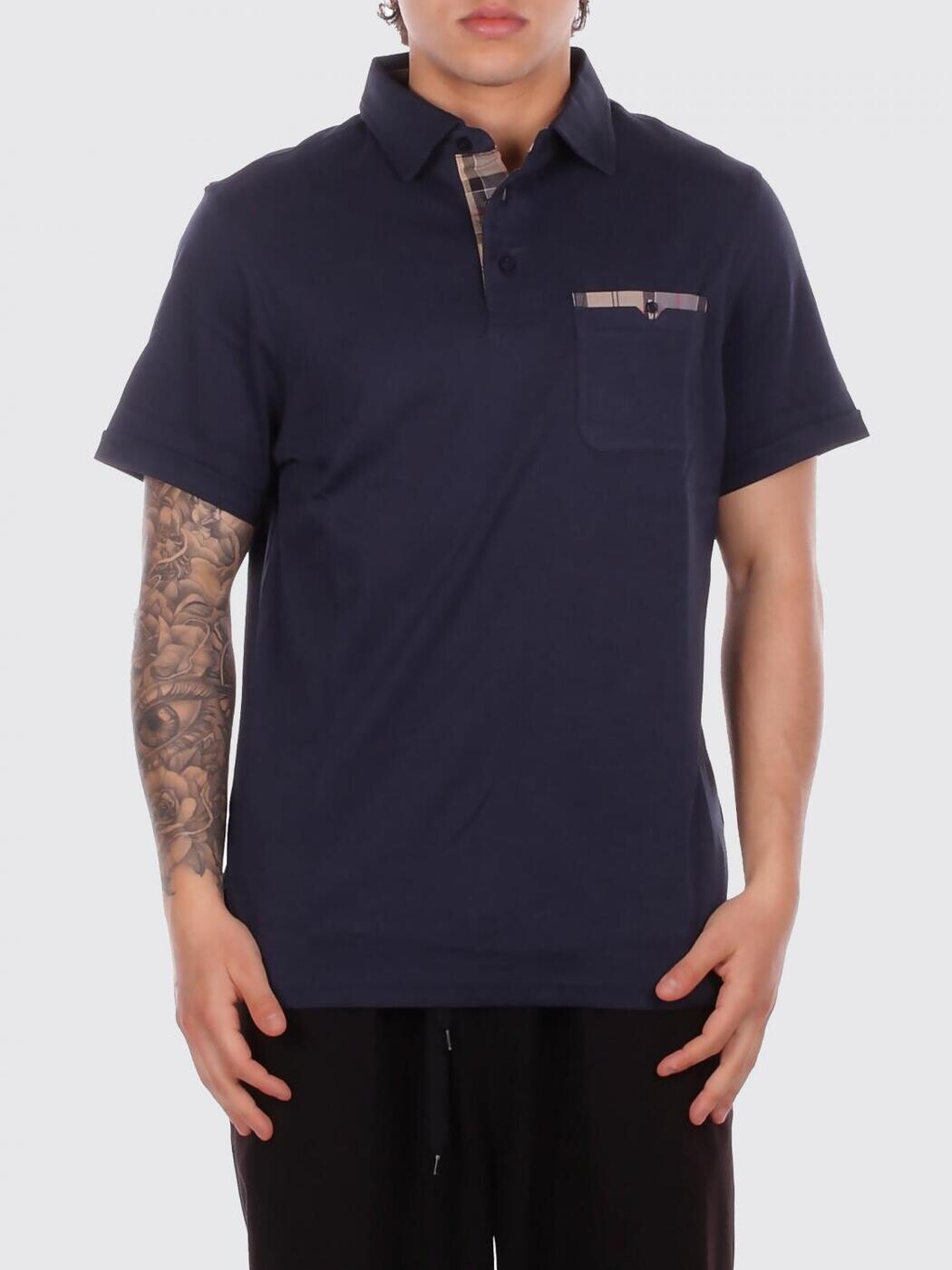 バブアー BARBOUR ポロシャツ メンズ ブルー Polo shirts MML1496 Blue 関税 送料無料 2026SS gi｜BRANDSHOP「il Tesoro」