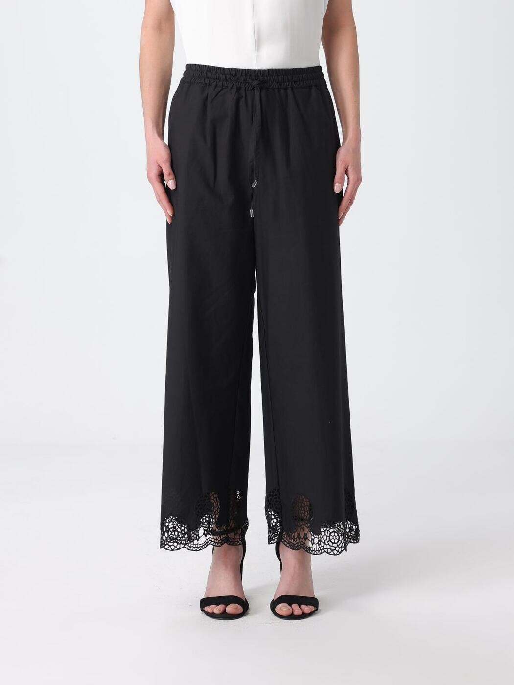 リュー ジョー LIU JO ズボン ズボン下 レディース 黒いこと Trousers UA6298D0338 関税 貨物輸送無料 2026SS gi