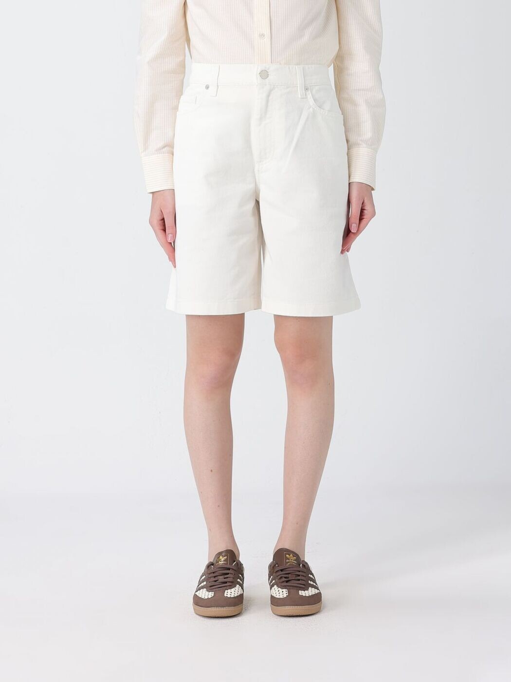 住みか 稲荷 MAISON KITSUNE ジーンズさる股引き さる股引き レディース Denim shorts QW01401WD4024 関税 貨物輸送無料 2026SS gi