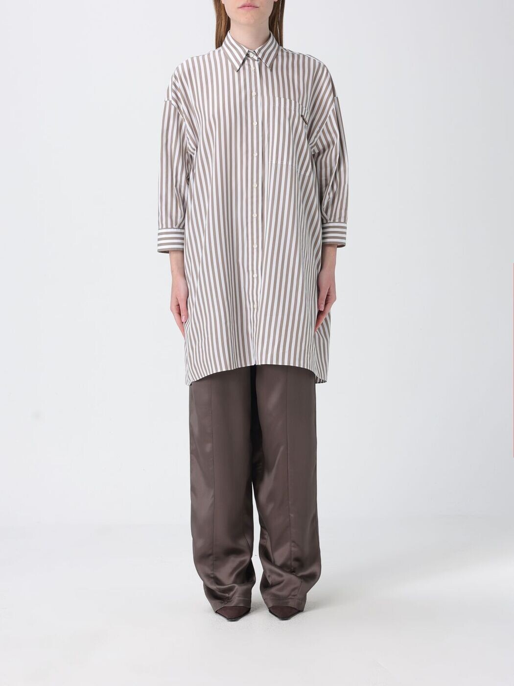 ブルネロクチネリ BRUNELLO CUCINELLI プルオーバー レディース 赤銅色 Shirts MH744MR106 関税 貨物輸送無料 2026SS gi
