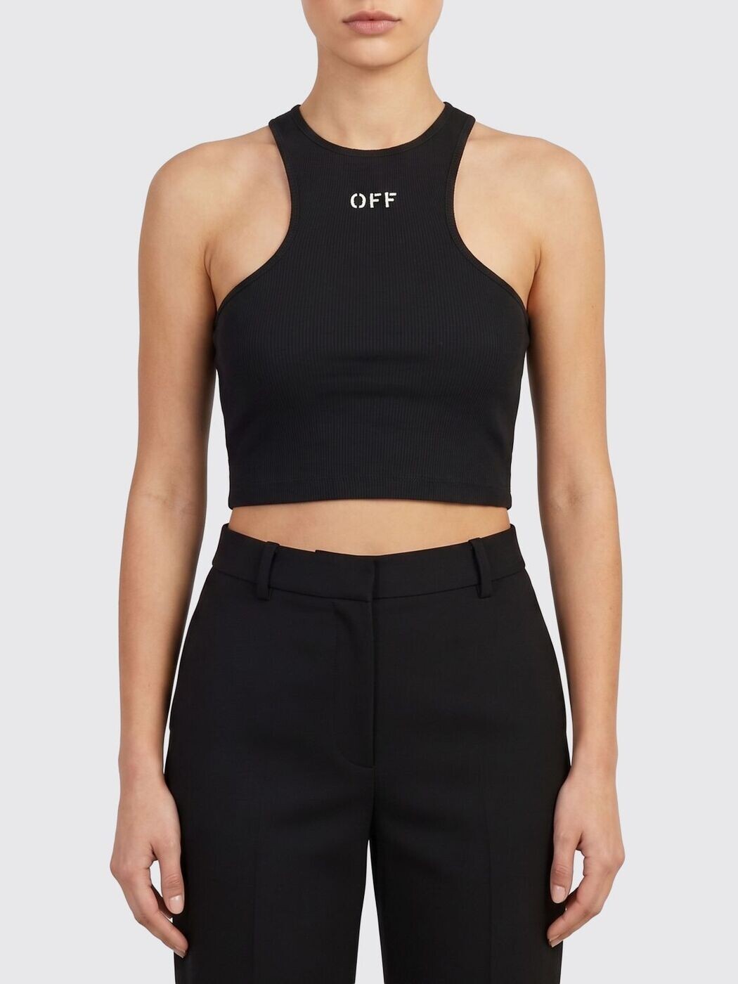 象牙色 OFF WHITE プルオーバー トップス レディース 黒いこと T-shirts and tops 2AD086C99JER002 関税 貨物輸送無料 2026SS gi