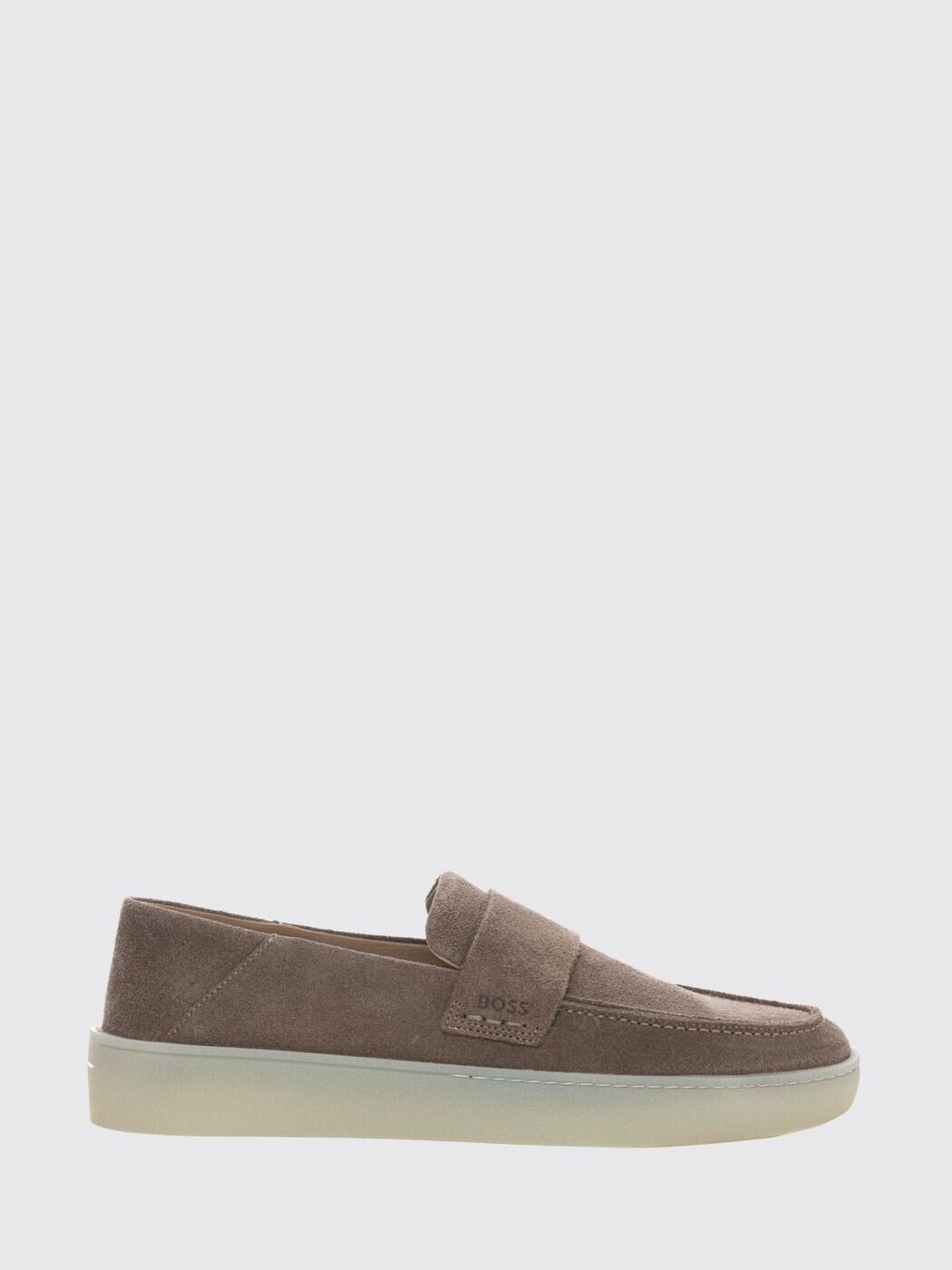 元締め BOSS 置き目毛革 メンズ ベージュ Loafers 50557699 関税 貨物輸送無料 2026SS gi