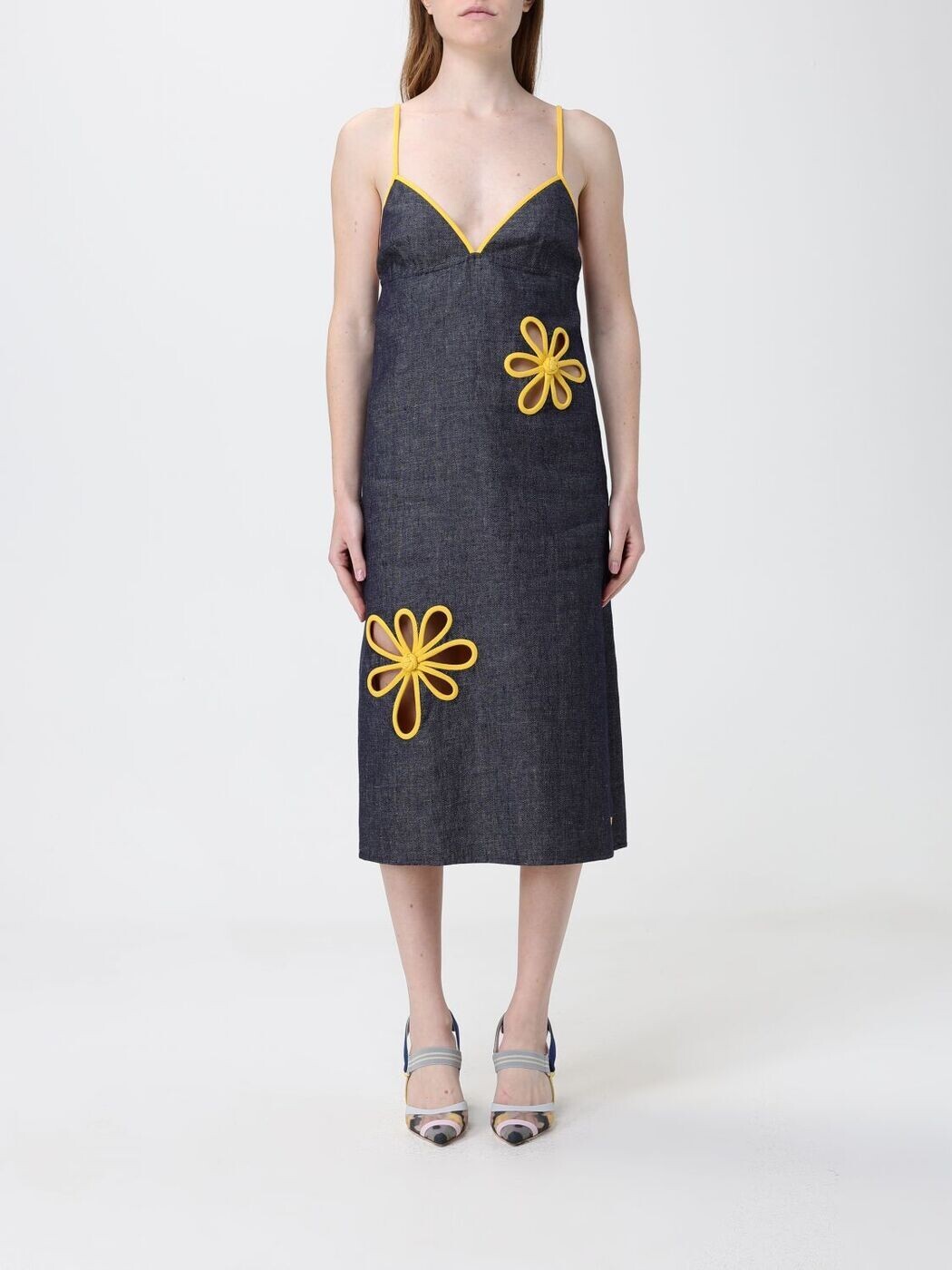 フェンディ FENDI 衣裳 御召しもの レディース 青碧 Dresses FDD588AW9X 関税 貨物輸送無料 2026SS gi