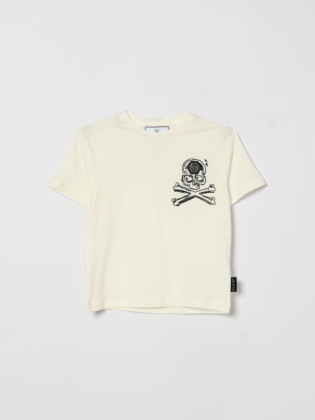 フィリップ 飾り気の無い PHILIPP PLEIN ロング捩りプルオーバー プルオーバー ボーイズ ベージュ Long sleeve t-shirts S6PHJBTH045 関税 貨物輸送無料 2026SS gi