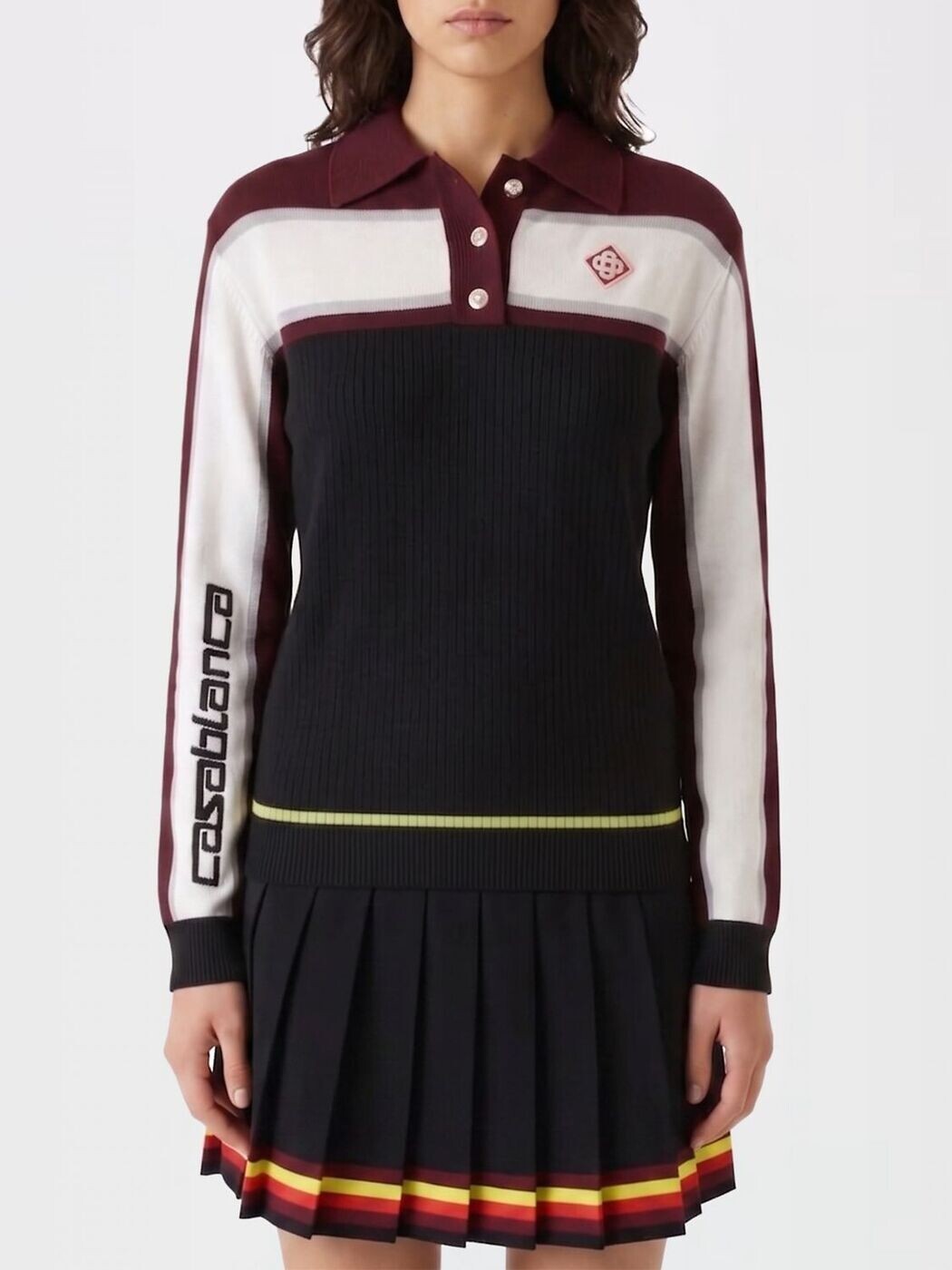 カサブランカ CASABLANCA スポーツシャツ レディース 黒いこと Polo WSP26KW123501 関税 貨物輸送無料 2026SS gi