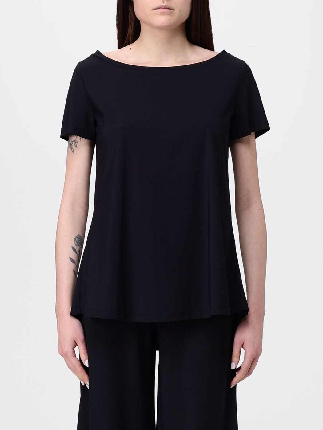 マリパルミ MALIPARMI ティーシャツ トップス レディース 黒いこと T-shirts and tops JK028170210 関税 貨物輸送無料 2026SS gi レディースファッション-トップス-Tシャツ・カットソー