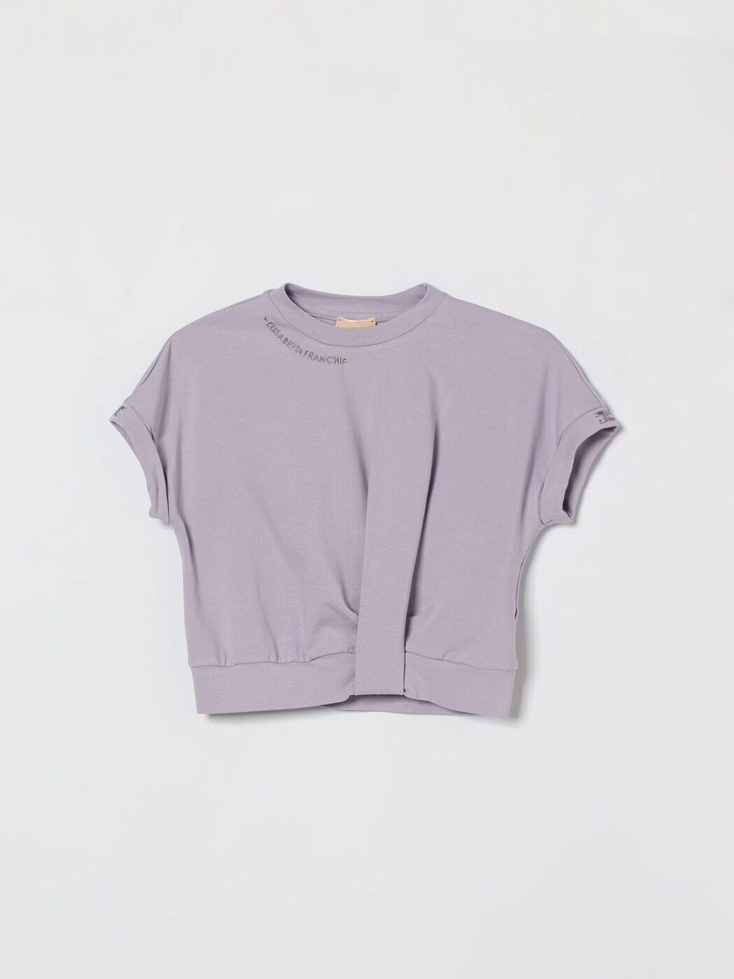 エリザベッタ フランキ ELISABETTA FRANCHI 天使の都市 MIA BAMBINA ロング捩りプルオーバー プルオーバー ガールズ Long sleeve t-shirts EGTS1140JE006 関税 貨物輸送無料 2026SS gi
