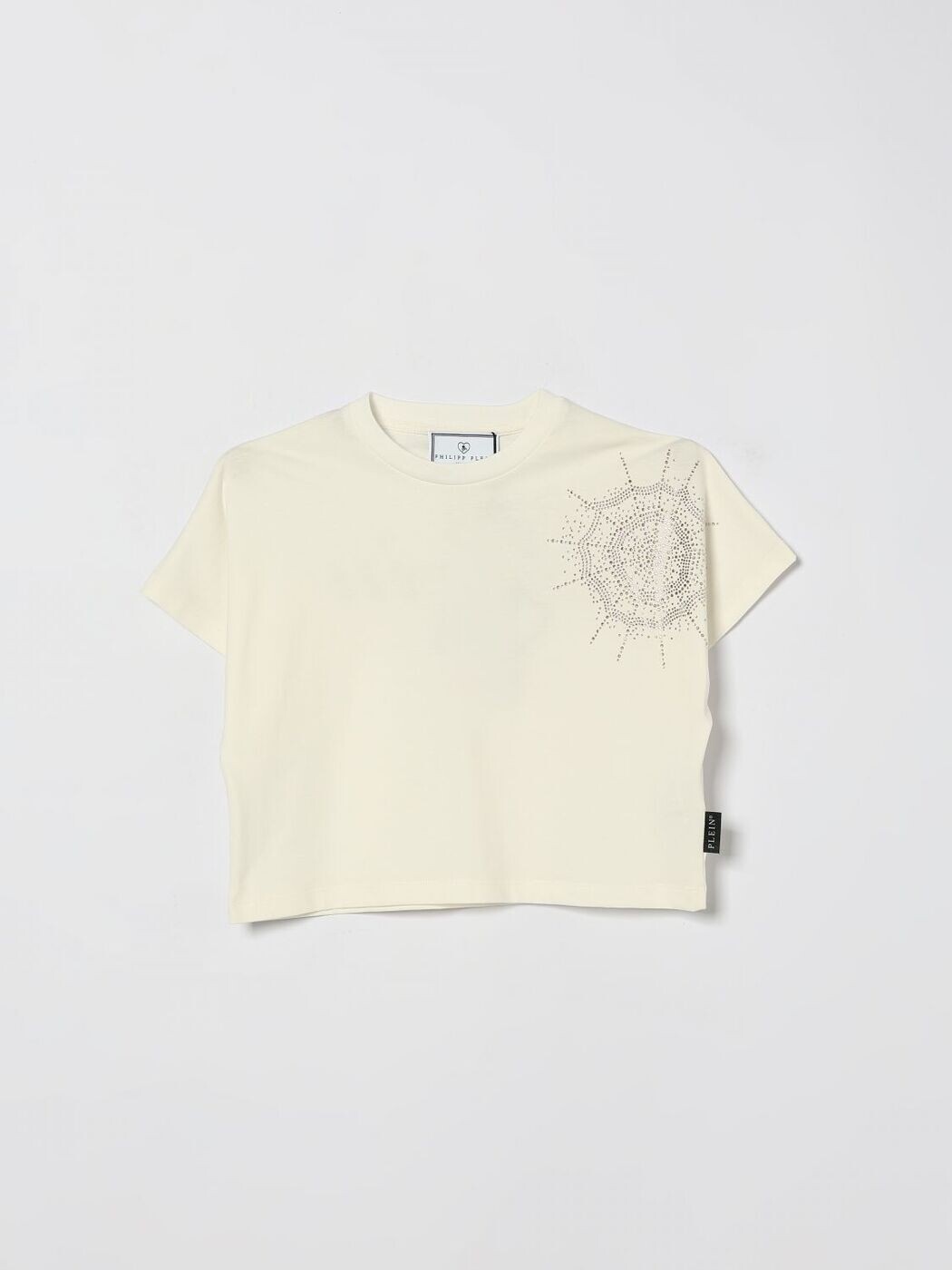 フィリップ 飾り気の無い PHILIPP PLEIN ロング捩りプルオーバー プルオーバー ガールズ ベージュ Long sleeve t-shirts S6PHJGTH183 関税 貨物輸送無料 2026SS gi