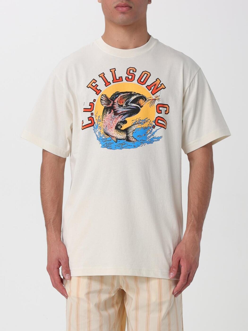 フィルソン FILSON Tシャツ メンズ ホワイト T-shirts FMTEE0139K0260 White 関税 送料無料 2026SS gi|BRANDSHOP「il Tesoro」