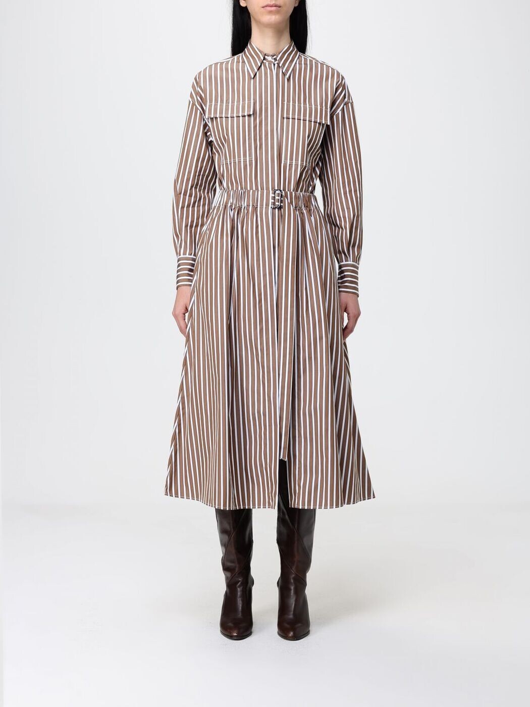 ブルネロクチネリ BRUNELLO CUCINELLI 衣裳 御召しもの レディース 赤銅色 Dresses MH749A5465 関税 貨物輸送無料 2026SS gi