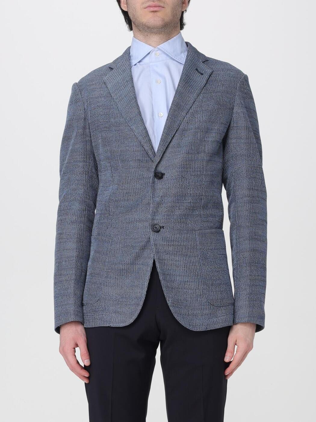 エンポリオ アルマーニ EMPORIO ARMANI ジャケット メンズ Jackets EM000437AF25310 Gnawed Blue 関税 送料無料 2026SS gi｜BRANDSHOP「il Tesoro」