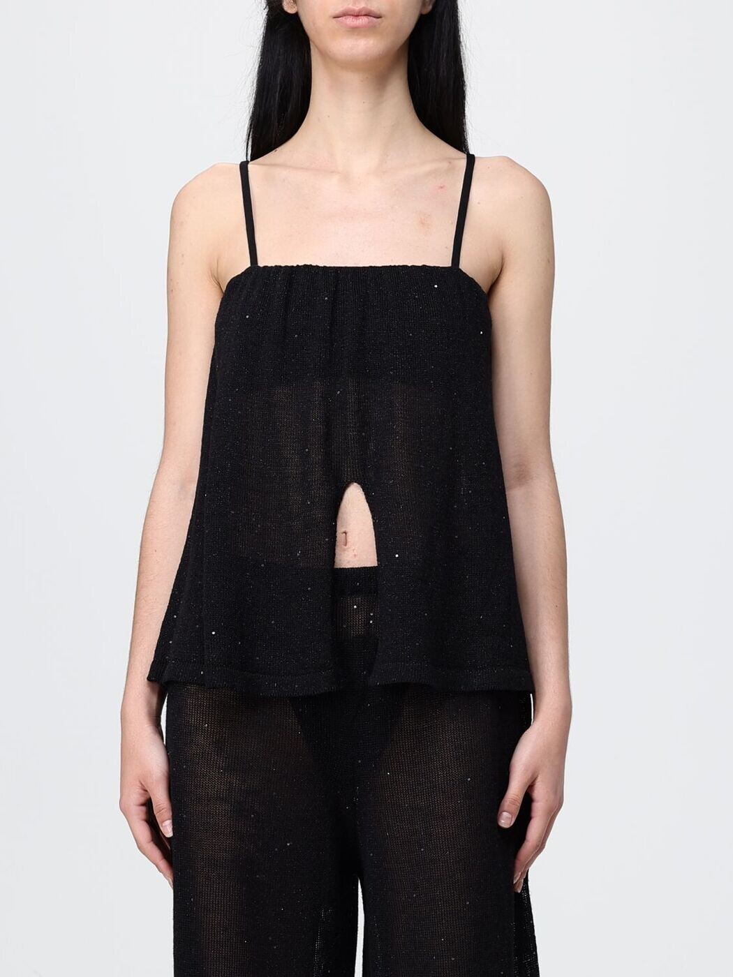 リビアナ コンティ LIVIANA CONTI プルオーバー トップス レディース 黒いこと T-shirts and tops L6SG02 関税 貨物輸送無料 2026SS gi