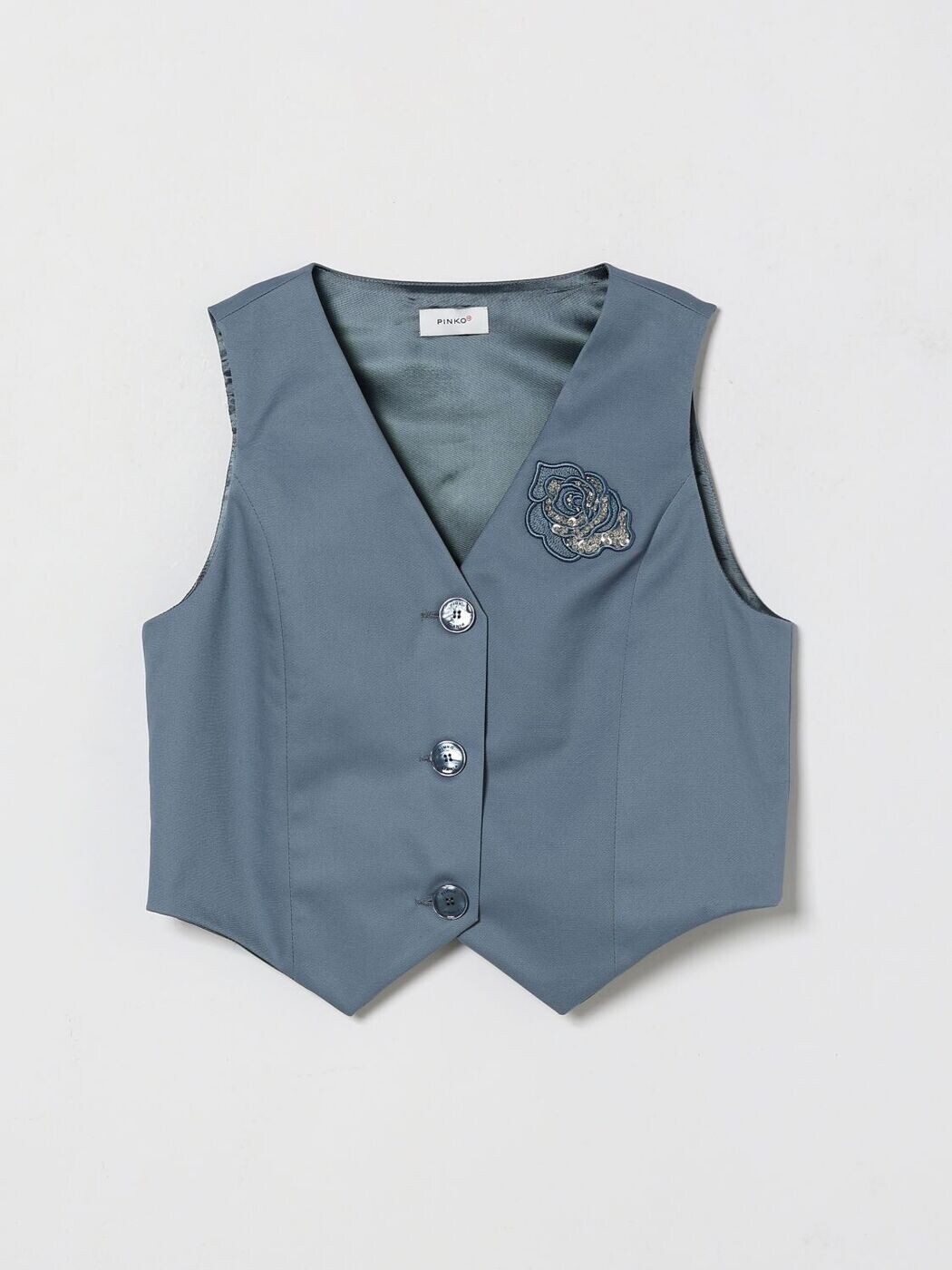 ピンコキッズ PINKO KIDS ジレ より良い ガールズ 青碧 Gilet KFGL0020CE01B 関税 貨物輸送無料 2026SS gi