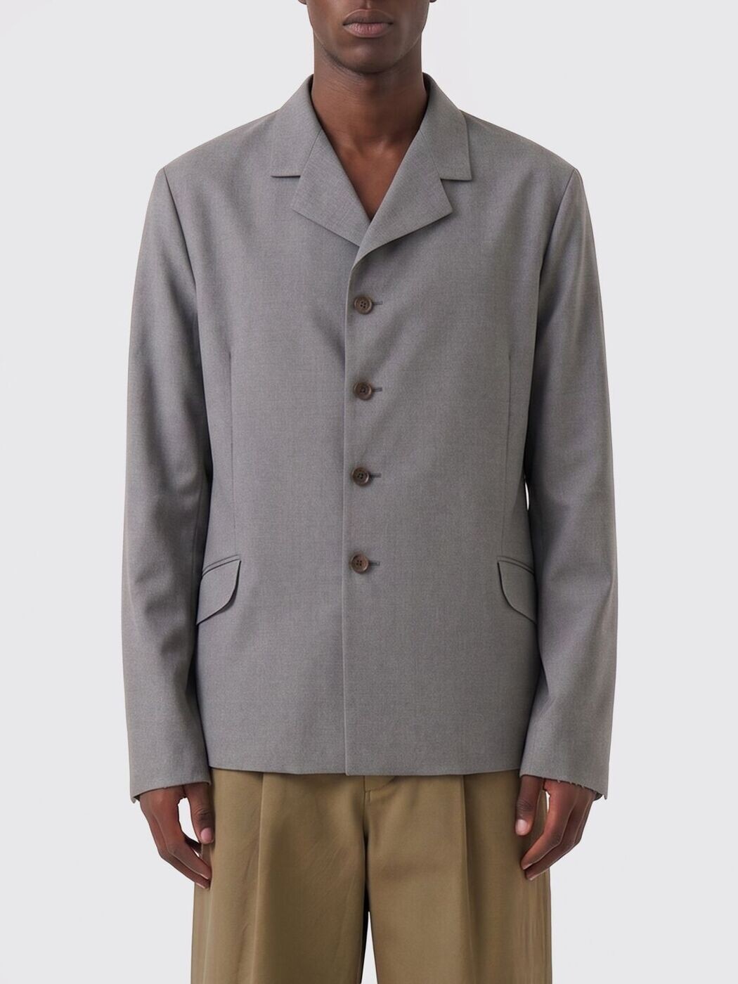 内鰓 サンダー JIL SANDER 上衣 メンズ 薄墨色 Jackets J21BN0232J40249 関税 貨物輸送無料 2026SS gi