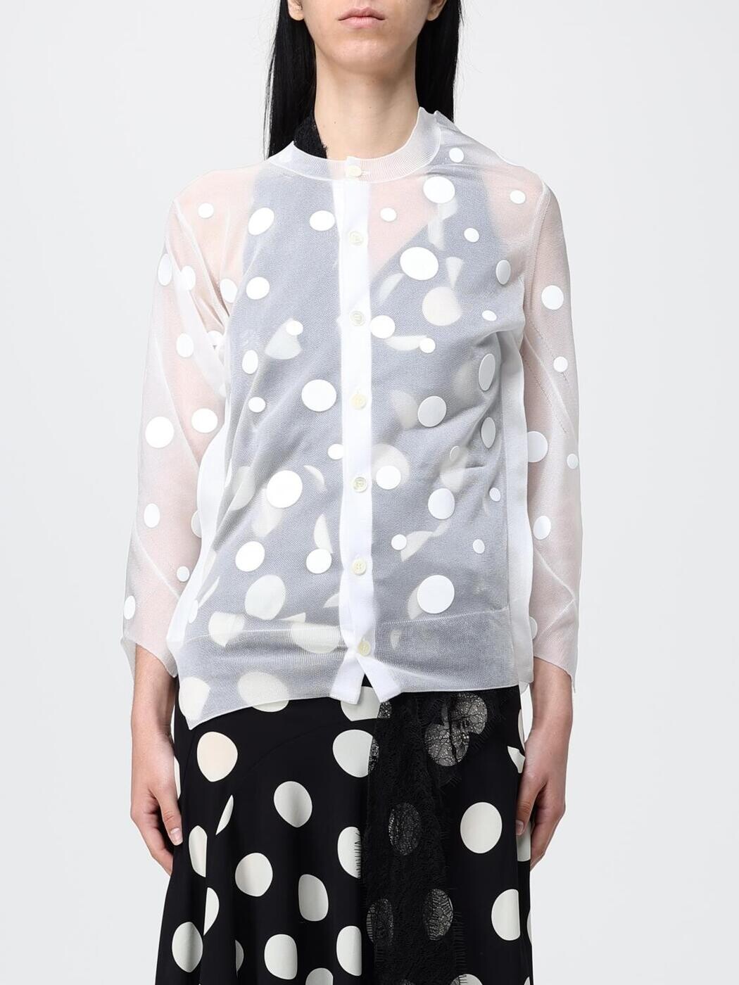 ジュンヤ ワタナベ コム デ 給仕 JUNYA WATANABE COMME DES GARCONS スウェーター 編み物お召しもの レディース 白いこと Knitwear JQN013051 関税 貨物輸送無料 2026SS gi