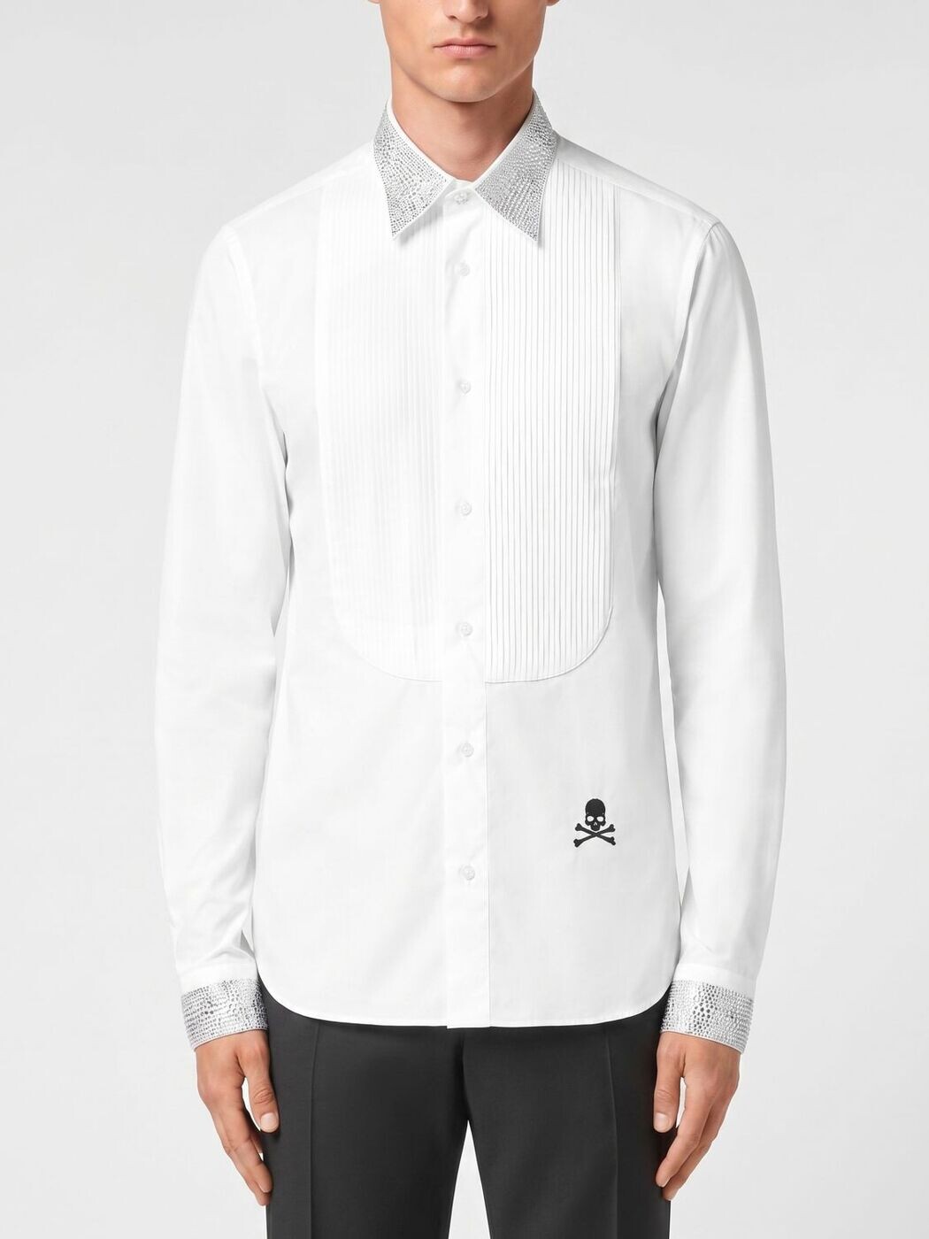 フィリップ 飾り気の無い PHILIPP PLEIN ティーシャツ メンズ 白いこと Shirts AADCMRP2300PTE012N 関税 貨物輸送無料 2026SS gi