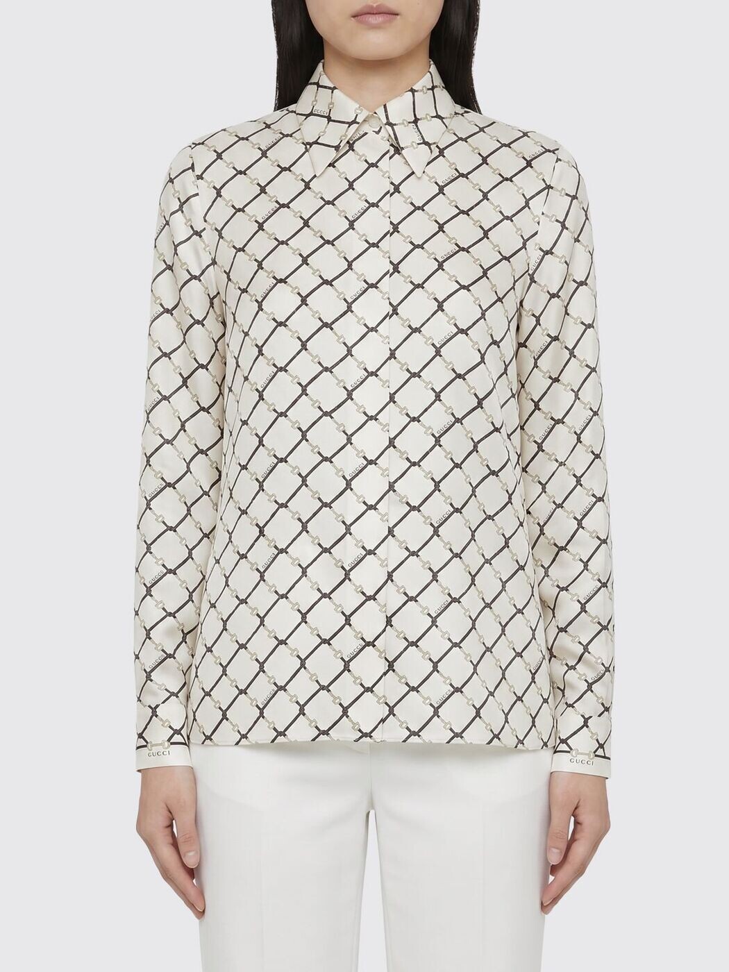 グッチ GUCCI ティーシャツ レディース 白いこと Shirts 852949ZAUMY 関税 貨物輸送無料 2026SS gi