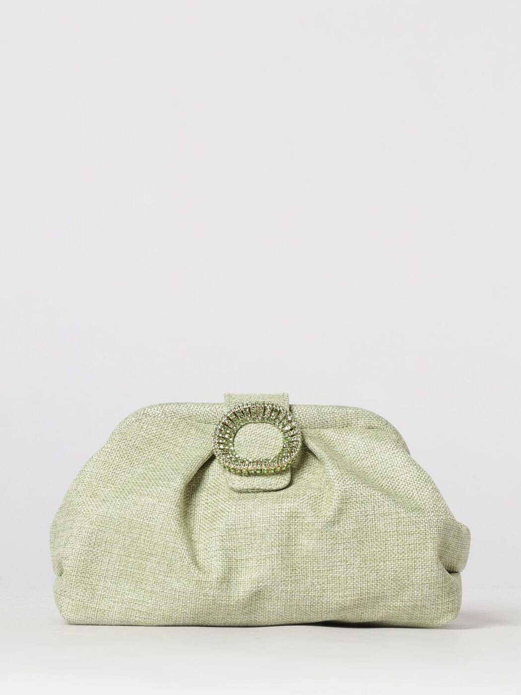 TWENTY FOURHAITCH クラッチペダル御徒面子 レディース 緑であること Clutch and wristlets bags BAKIOS 関税 貨物輸送無料 2026SS gi
