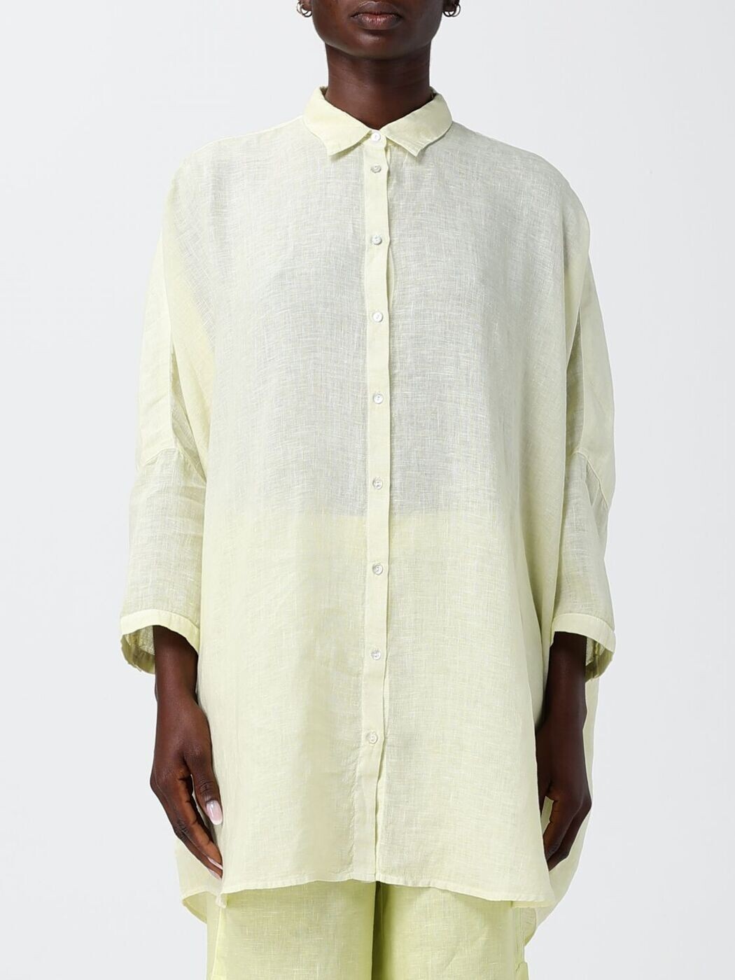 120100分率リノ 120% LINO プルオーバー レディース 黄色 Shirts 33ALIW1290000B31733ALIW 関税 貨物輸送無料 2026SS gi