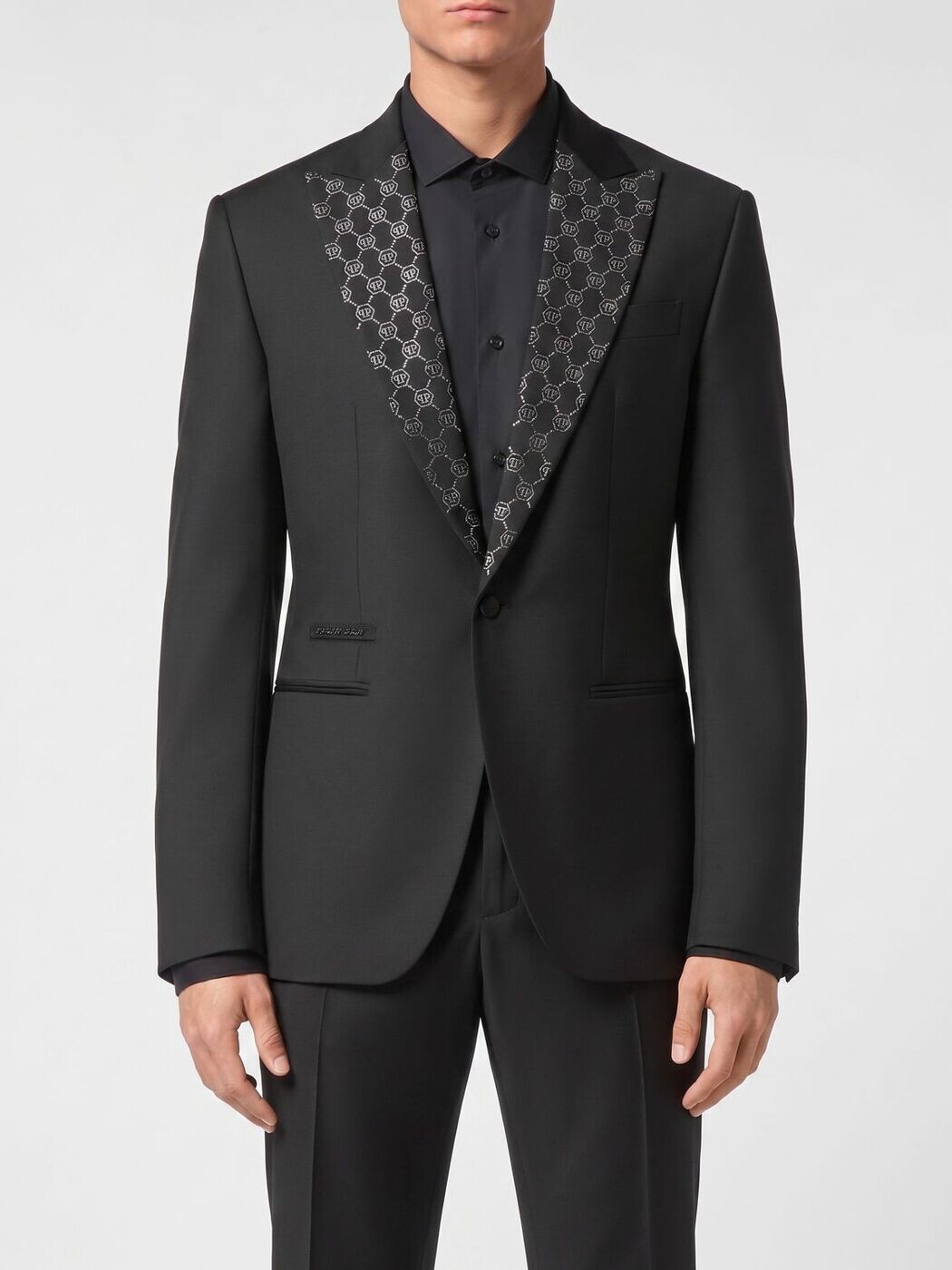 フィリップ 飾り気のない PHILIPP PLEIN 上衣 メンズ 黒いこと Jackets AADCMRF1887PTE076N 関税 貨物輸送無料 2026SS gi