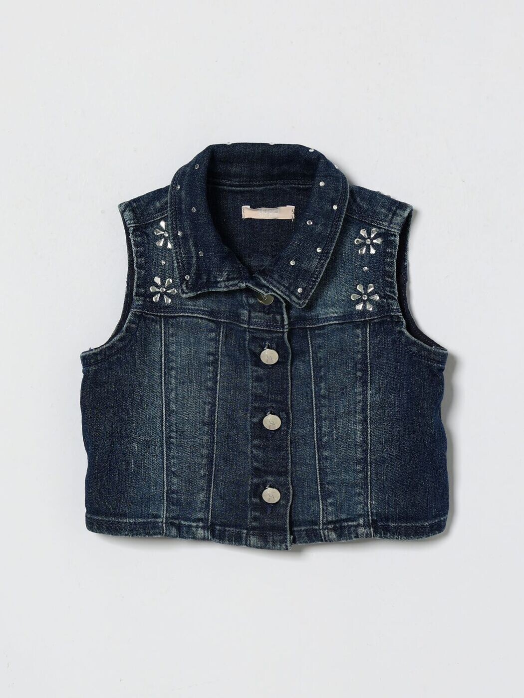 リュー ジョ― LIU JO ジレ より良い ガールズ 青碧 Gilet KA6071D3246 関税 貨物輸送無料 2026SS gi