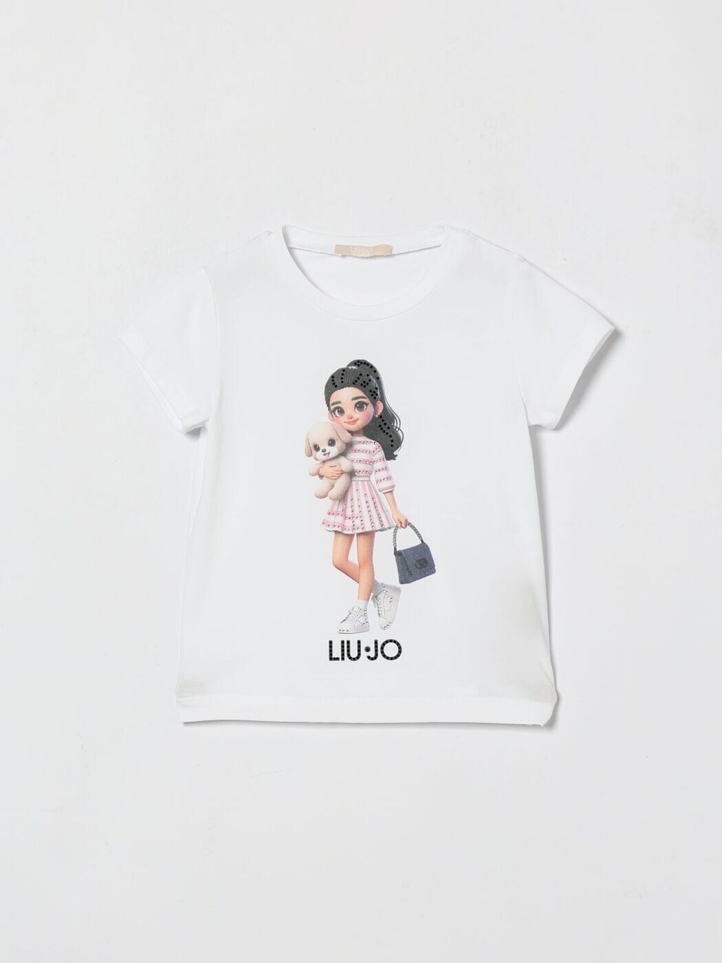 リュー ジョ― LIU JO ロング捩りプルオーバー プルオーバー ガールズ 白いこと Long sleeve t-shirts KA6058JS003 関税 貨物輸送無料 2026SS gi