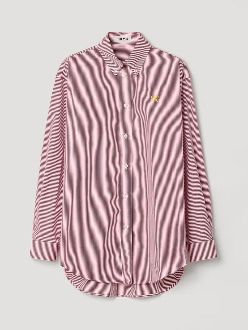 ミュウ ミュウ MIU MIU シャツ レディース ホワイト Shirts MK1626SOOO19EA White 関税 送料無料 2026SS gi|BRANDSHOP「il Tesoro」