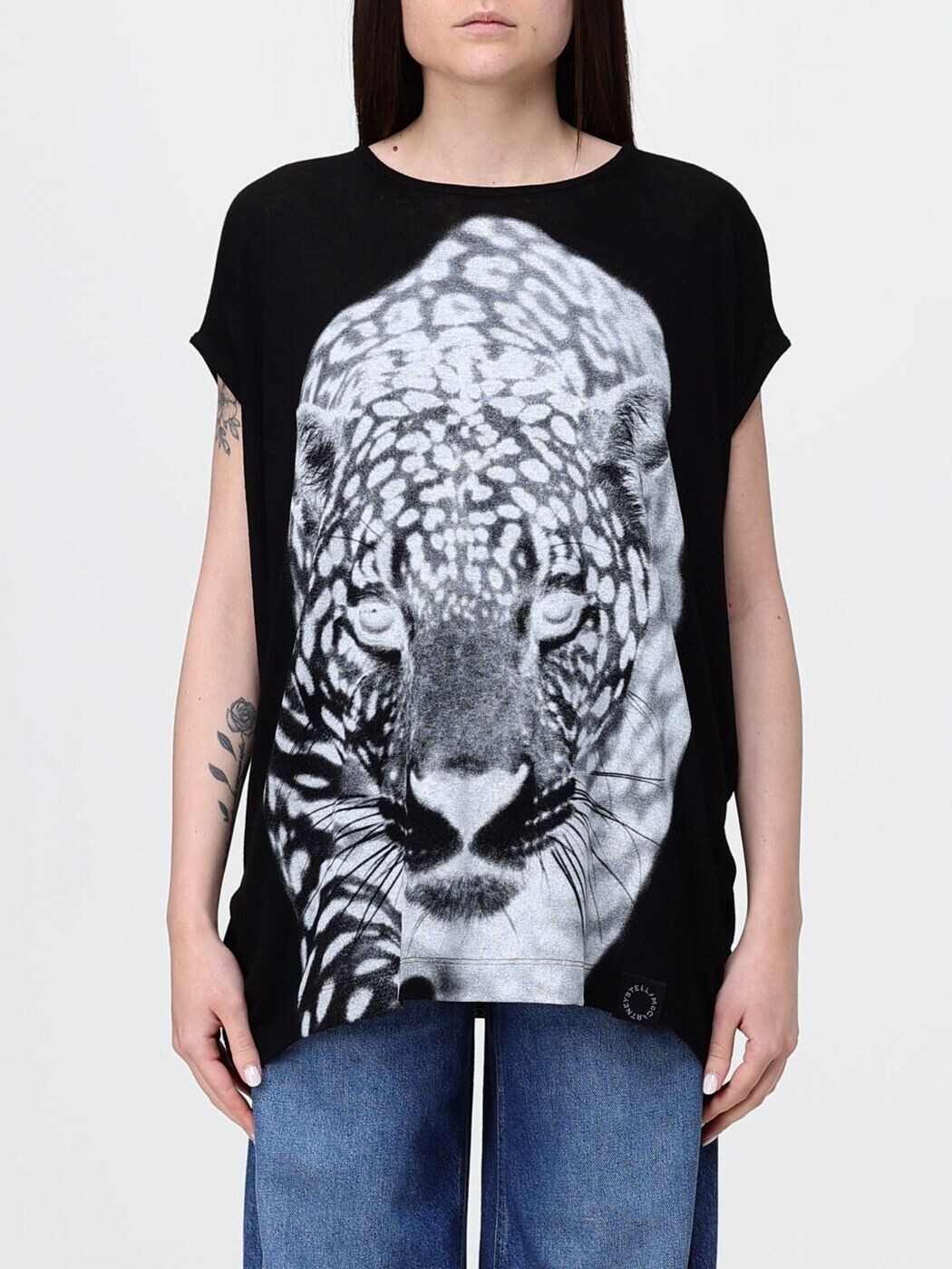 中心柱 ポールマッカートニー STELLA MCCARTNEY スポーツシャツ プルオーバー レディース 黒いこと T-shirts and polo shirts 6J04443SQA34 関税 貨物輸送無料 2026SS gi