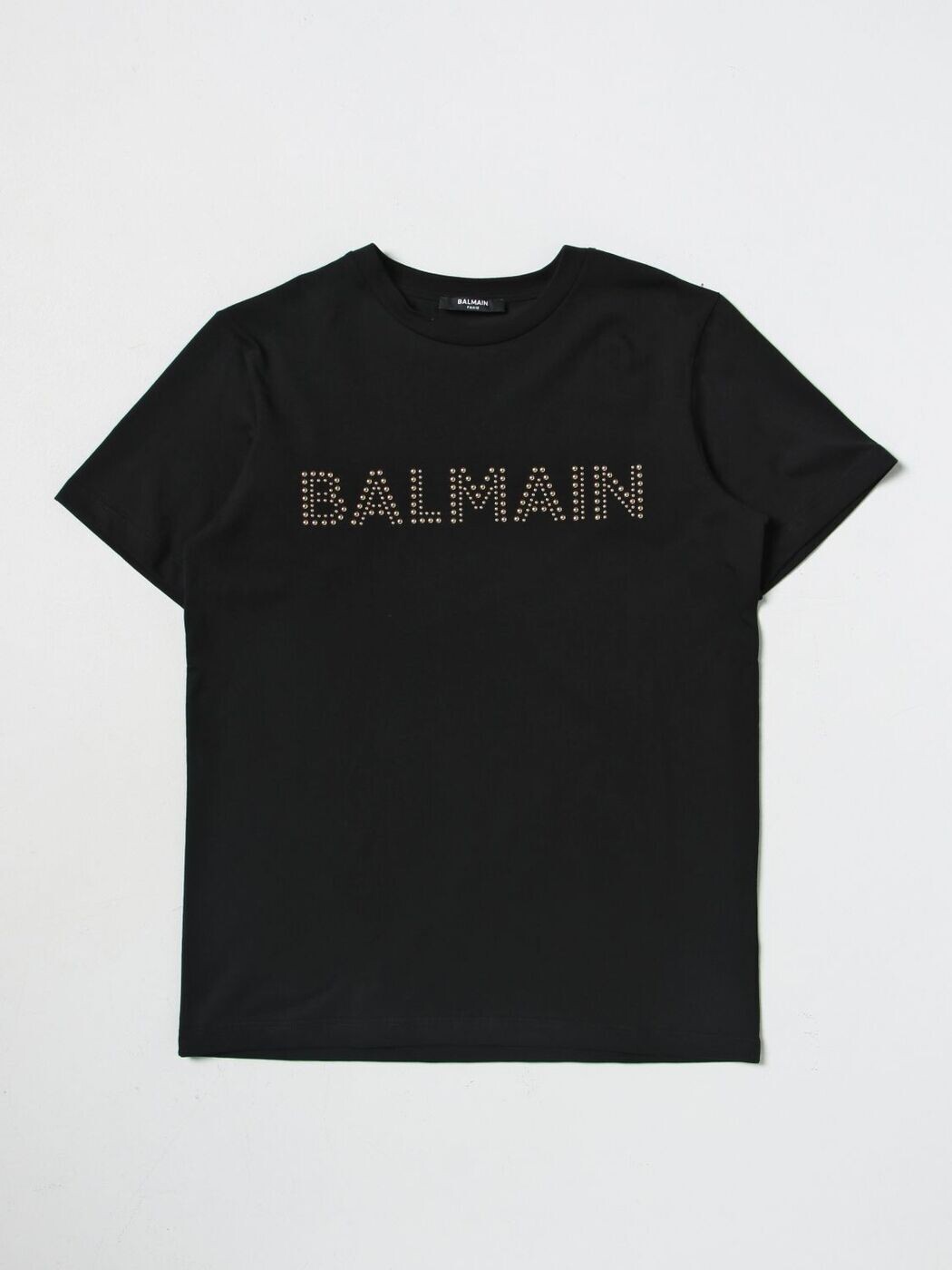 バルマン BALMAIN ロング衣袂ティーシャツ ティーシャツ ガールズ 黒いこと Long sleeve t-shirts BT8Q51J0177 関税 貨物輸送無料 2025AW gi