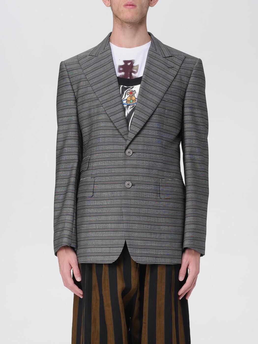 ヴィヴィアンウエストウッド VIVIENNE WESTWOOD 上衣 メンズ 黒いこと Jackets 2301001MW00NHLR 関税 貨物輸送無料 2023AW gi
