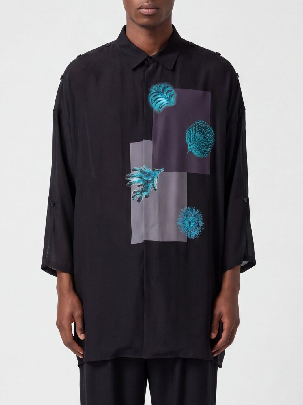 ヨ蛆虫 ヤマモト YOHJI YAMAMOTO プルオーバー メンズ 黒いこと Shirts HKB64448 関税 貨物輸送無料 2026SS gi