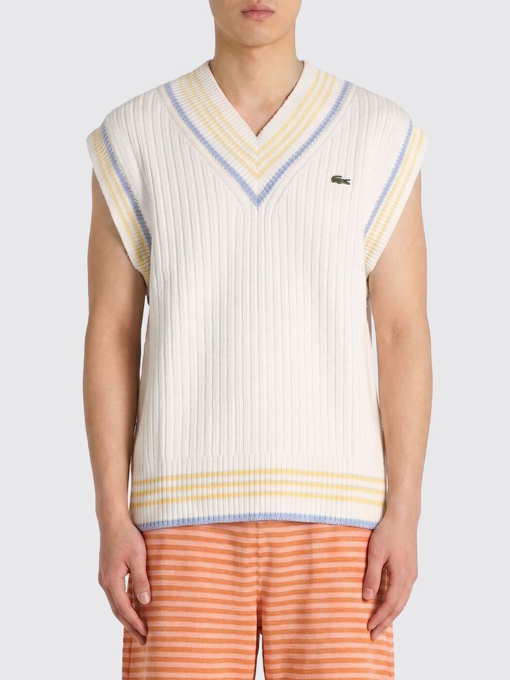 ラコステ LACOSTE ジレ より良い メンズ 白いこと Vests AH0614 関税 貨物輸送無料 2026SS gi