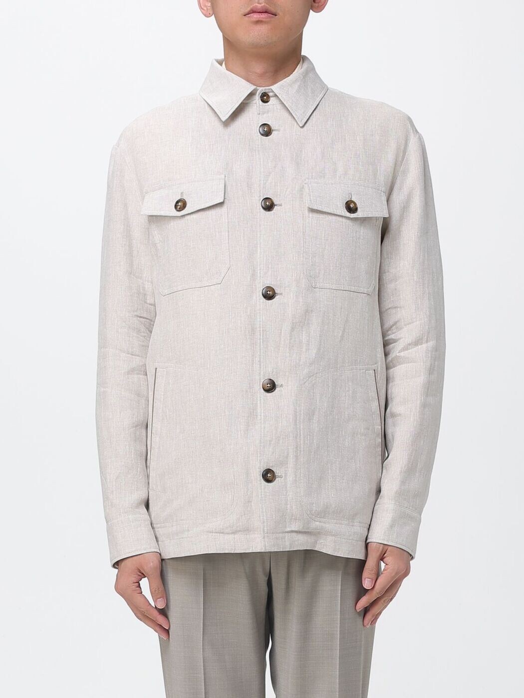 カナーリ CANALI 上衣 メンズ ベージュ Jackets O30528AE05958 関税 貨物輸送無料 2026SS gi