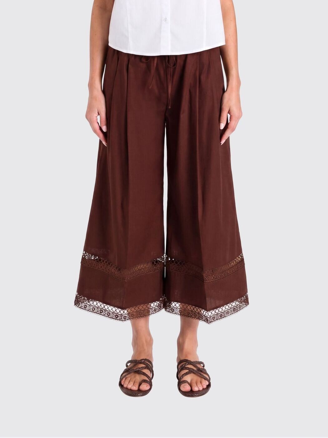 ツイン仕掛ける TWINSET ズボン ズボン下 レディース 赤銅色 Trousers 261TT2252 関税 貨物輸送無料 2026SS gi