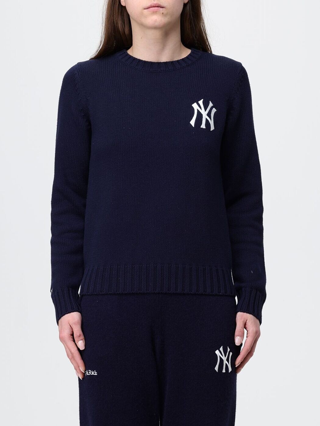 スポーティアンドリッチ SPORTY RICH セーター ニットウェア レディース ブルー Knitwear WS065610300BL106 Blue 関税 送料無料 2026SS gi|BRANDSHOP「il Tesoro」