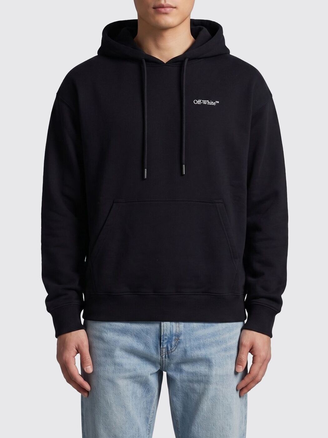 象牙色 OFF WHITE トレーナー 調教師 メンズ 黒いこと Sweatshirts OMBB085S26FLE00A 関税 貨物輸送無料 2026SS gi