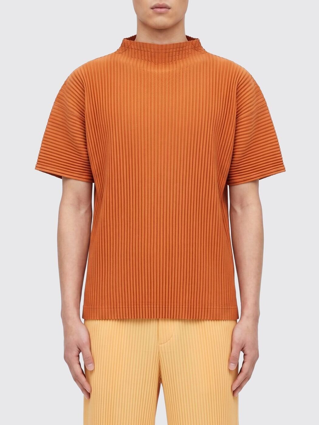HOMME PLISSE\u0027 ISSEY MIYAKE プルオーバー メンズ オレンジ色 T-shirts HP66JK033 関税 貨物輸送無料 2026SS gi